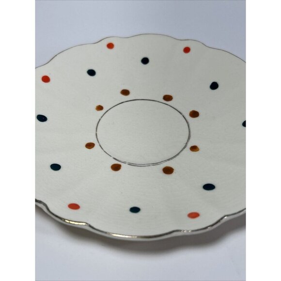 Retro Polka Dot Delicate Japan Tea Cup And Saucer VNTG - Picture 4 of 9